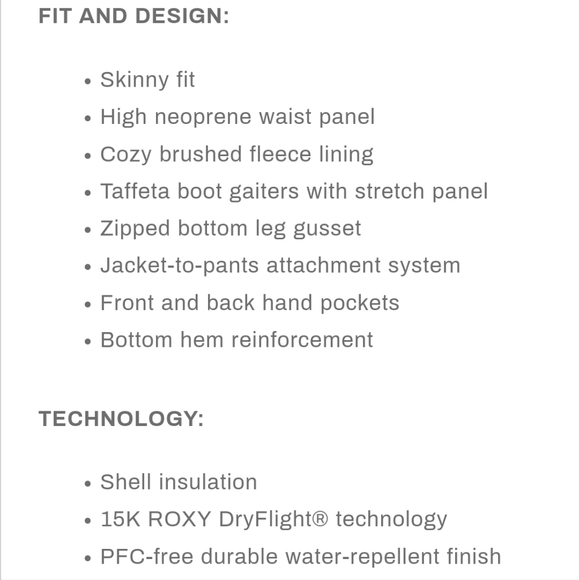 Roxy Snowpants - Picture 13 of 14